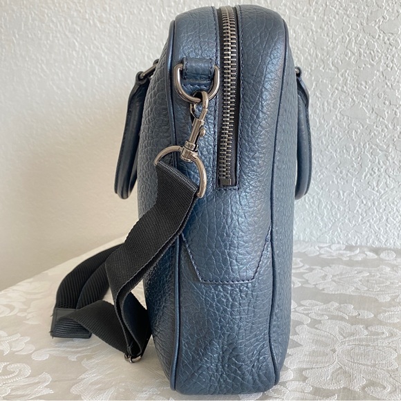 Burberry navy leather laptop bag - Picture 4 of 13